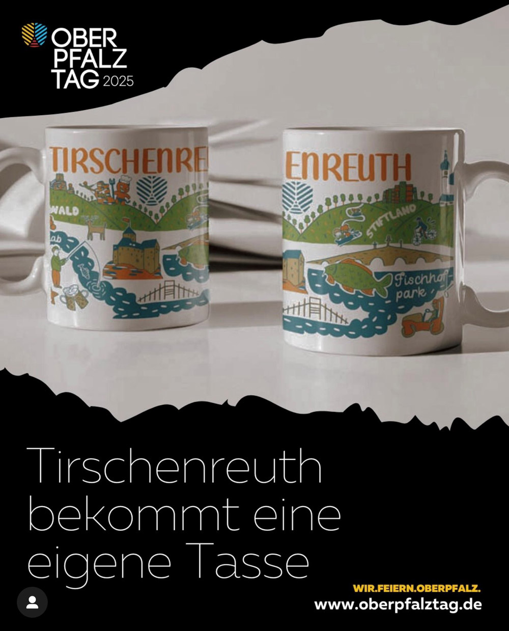 Tirschenreuth präsentiert seine eigene Tasse – frech, charmant, typisch Oberpfalz
