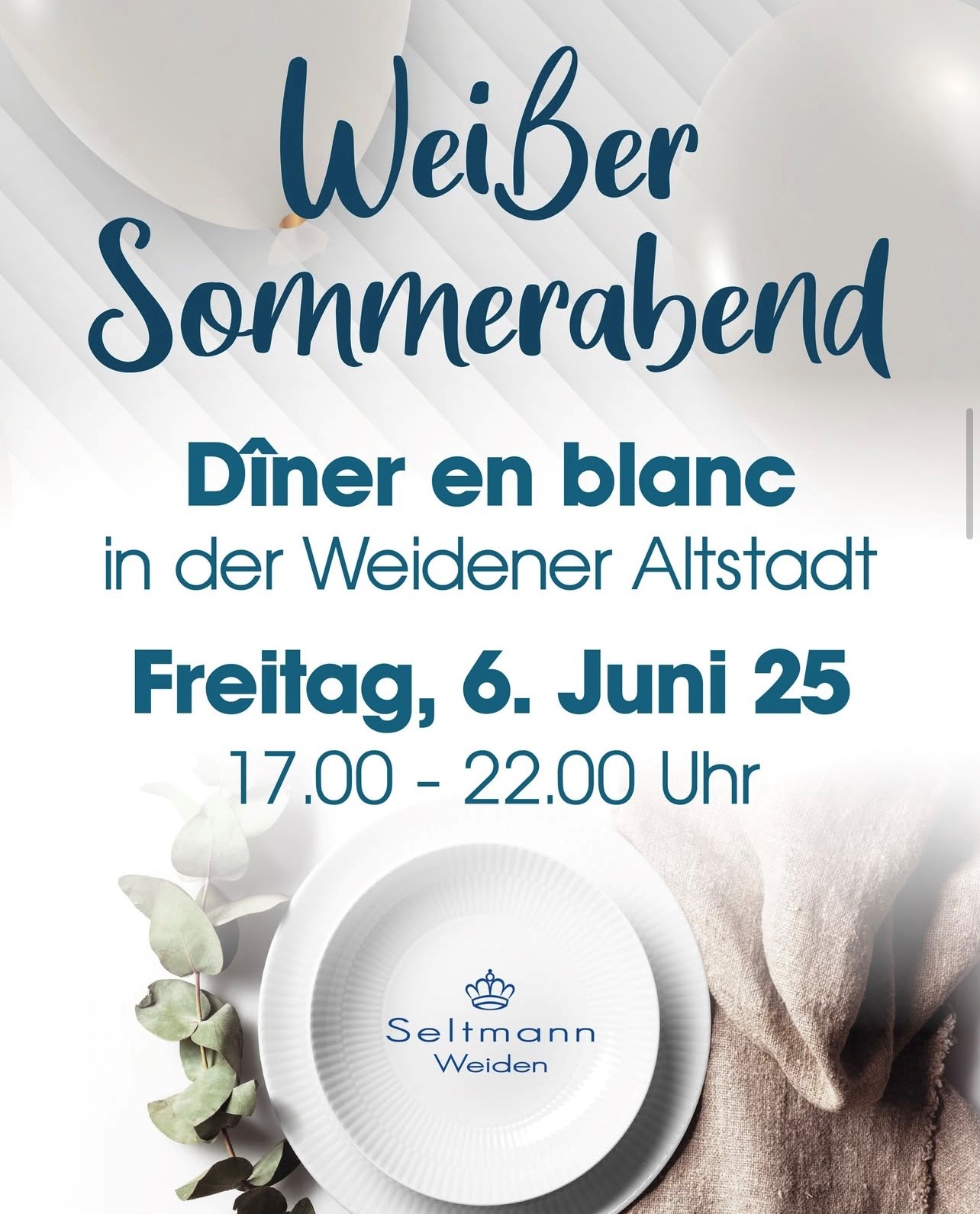 Stilvoller Genuss unter freiem Himmel: Weißer Sommerabend am 6. Juni 2025